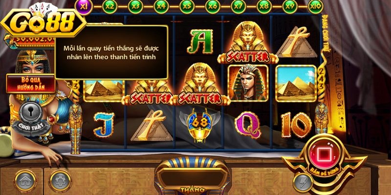 Cleopatra Go88 - Cuộc Phiêu Lưu Đổi Thưởng Bất Ngờ 2 Các biểu tượng chính xuất hiện trong game Cleopatra Go88