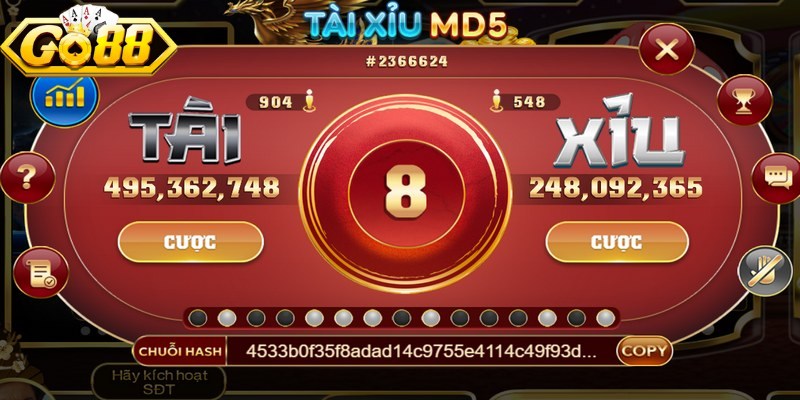 Tài Xỉu MD5 Go88 - Đỉnh Cao Cá Cược Minh Bạch, Xanh Chín 3 Kỹ thuật bắt cầu 1-1 - cầu 2-2 mang lại hiệu quả cao cho anh em