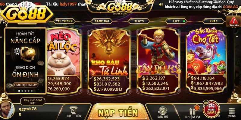 Vòng Quay May Mắn Go88 - Nhận Thưởng Cực Khủng Mỗi Ngày 2 Cơ cấu giải thưởng hấp dẫn từ vòng quay tại hệ thống Go88